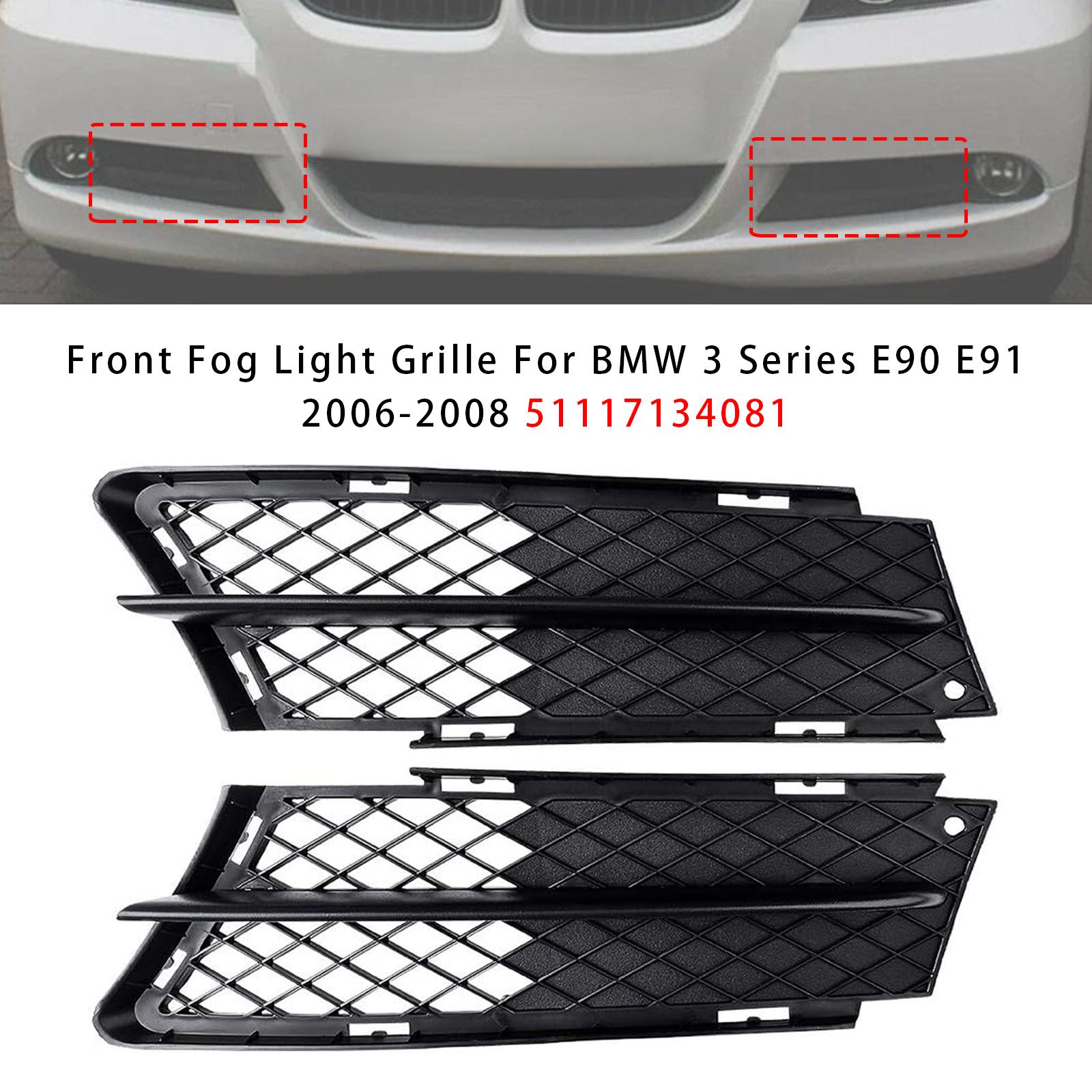 Front Fog Light Grille For BMW 3 Series E90 E91 2006-2008 51117134081