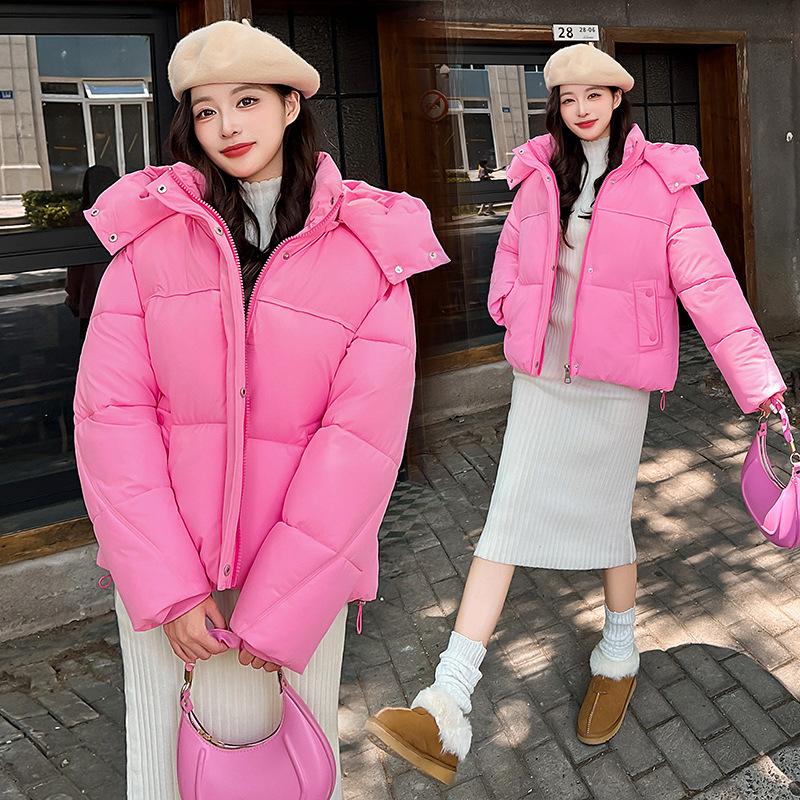 Women’s Short Detachable Hood Windproof Thicken Warm Winter Puffer Jacket