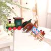 Multicolor Christmas Train Wood Mini Christmas Tree Train Wooden Christmas Decorations  Gift