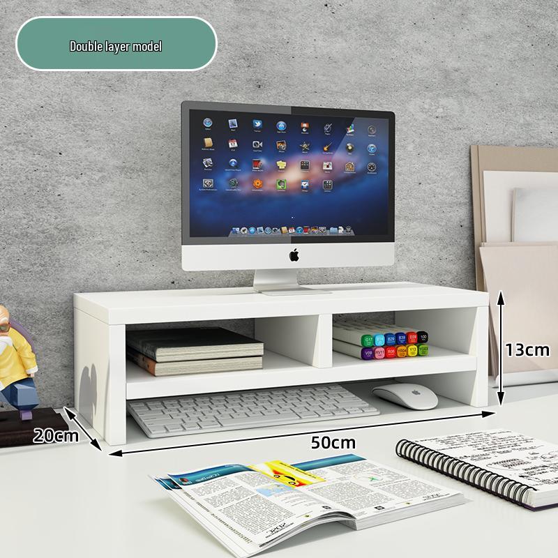Wooden Laptop & Monitor Riser Stand for Desktops
