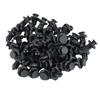 50 Pcs Black ABS Plastic Expansion Rivet Nut Buckle Clip Auto Repair Tool Car Decoration Fastener Accessory