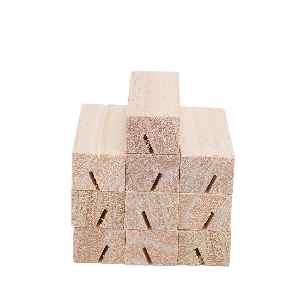 10 Pcs Wood Place Cards Hand Polished Smooth Surface Rustic Original Place Card Holder for PartiesRectangle