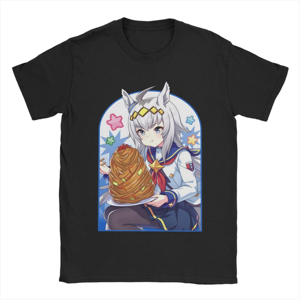 Men's T-Shirts Anime Uma Musume Pretty Derby Fashion Cotton Tee Shirt Short Sleeve  T Shirt Crewneck Clothes Summer