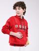 MONTE CARLO Boy's Mock Neck Full Sleeve Sweatshirt
