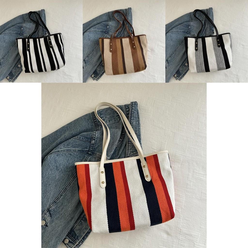 Trendy 2024 Summer Fashionable Canvas Tote Bag With Spacious Interior For Women