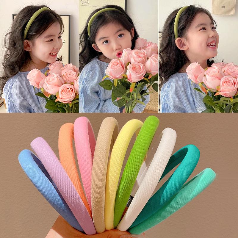 Kids' Colorful Headband & Hair Clip Set: 2024 Korean Style High-Value Girls' Hair Tie and Headwear.
