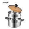 Adneny 2-Layer 22cm Stainless Steel Steamer Pot