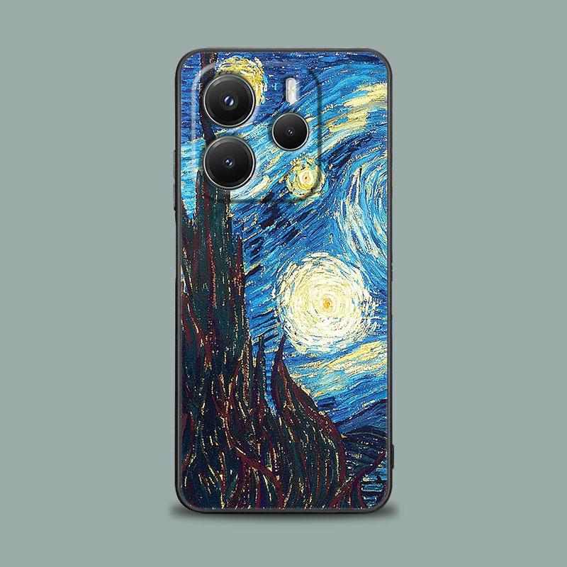 Phone Case for Xiaomi Redmi 15C 14C 12C 13C Redmi Note 15 14 13 12 11 10 Pro Plus 5G 12S Soft Cover Painting Van-Gogh Night Sky