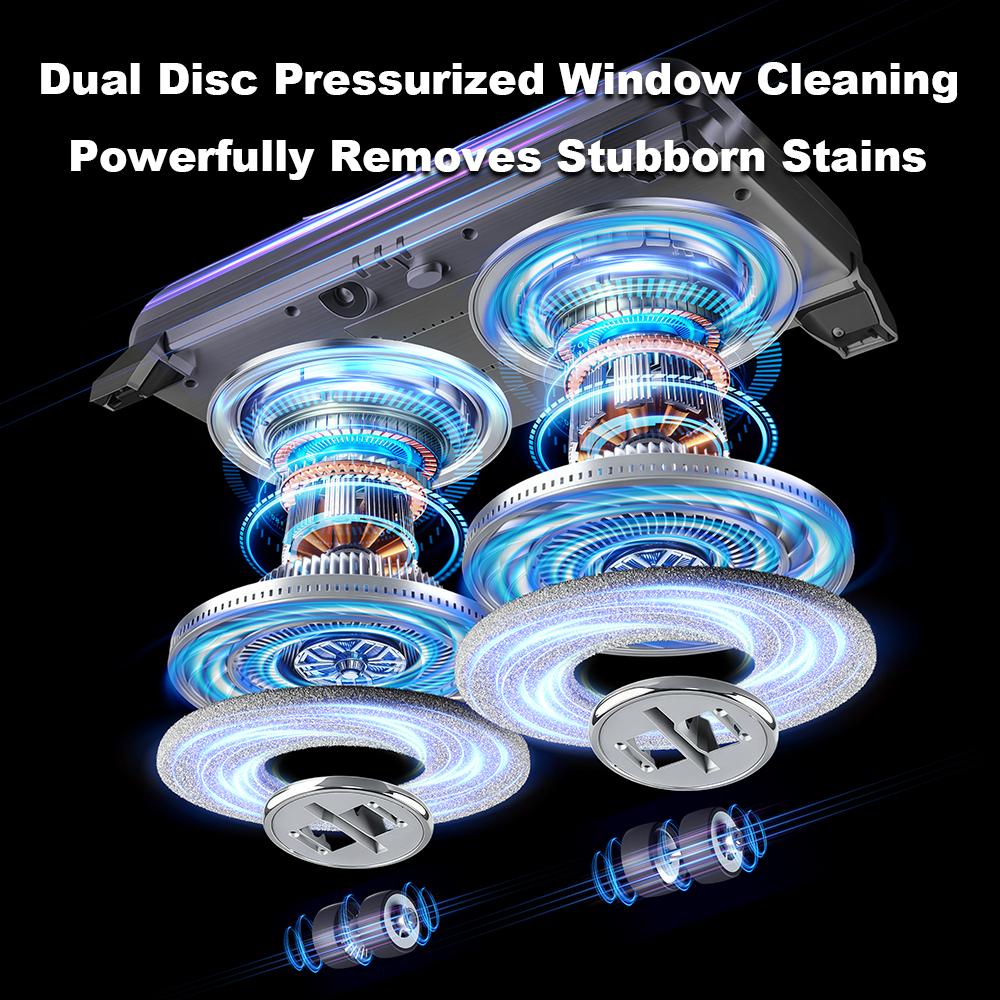 Window Cleaning Robot LIECTROUX G8, High Speed,Double Water Spray,Ultra-thin Window Cleaner, Electric Glass Washer,AI Route