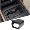 For Land Rover Defender 90 110 130 -2024 ABS Black Car Center Console Water Cup Holder Storage Box Interior Accessories