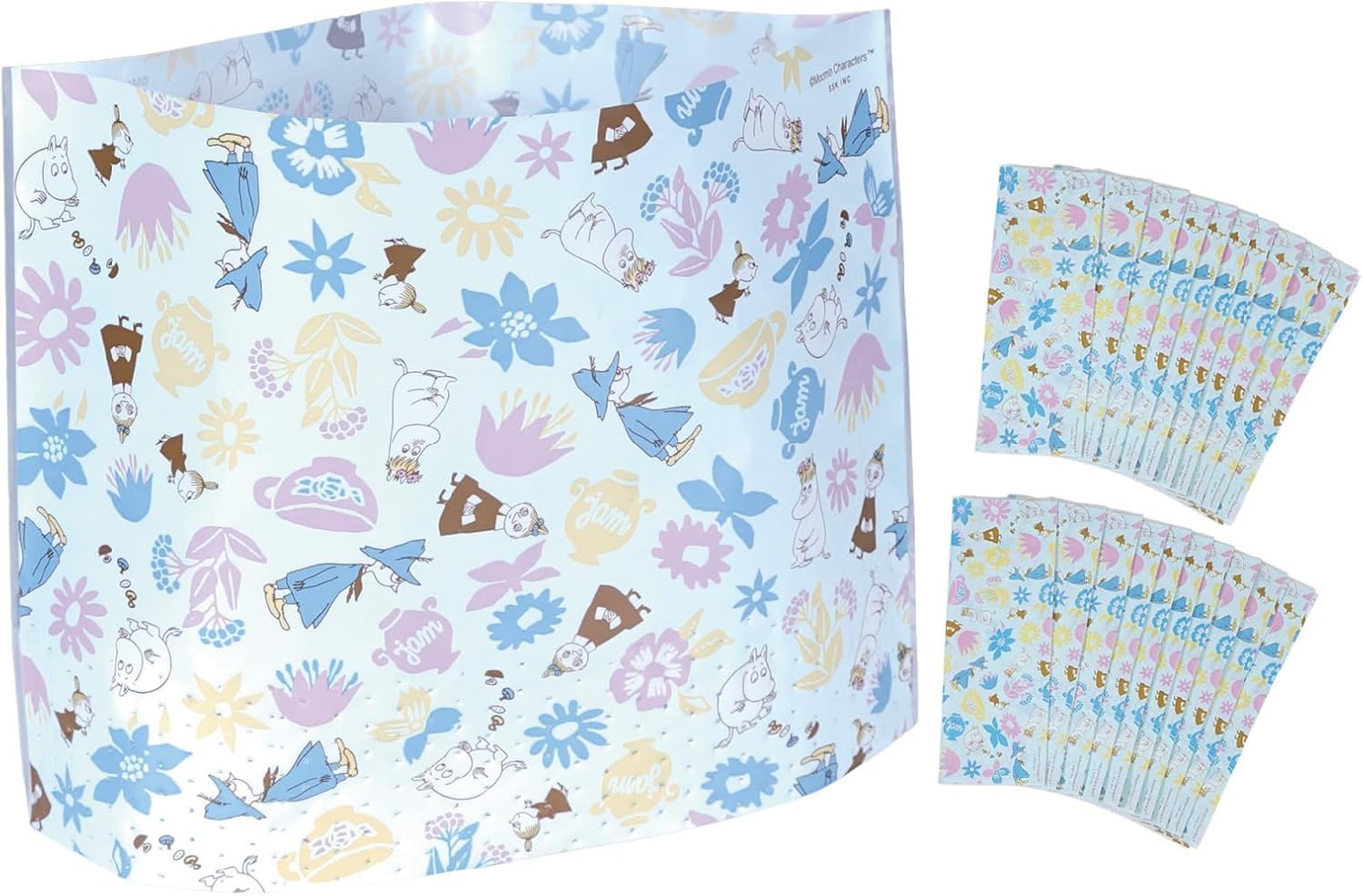 

MOOMIN Food Waste Drainer Triangular 100 Count Bags, Corner, Slim, Freestanding, Perforated, синий