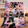 1PC K-pop Group Stray Flannel Blanket Gift, Suitable for Both Men And Women, Soft Ideal for Beds And Sofa, Birthday Or Christmas Gift