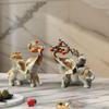 2x Lucky Elephant Statues Novelty Realistic Collection Animal Figurines for Festival Dining Room Bookshelf Indoor Farmhouse