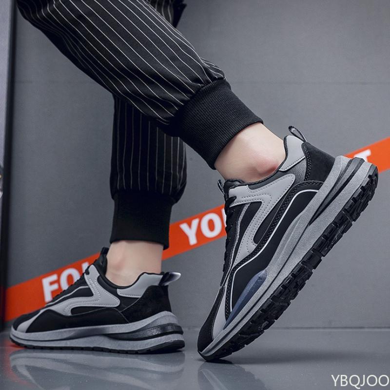 Spring Autumn New Breathable Casual Fashion Running Sneakers Trendy  Versatile Thick Soled Men's Simple Comfortable  Shoes