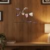 Iron Art Colorful Wine Glass Wall Art 2D Flat Wall Art Sculpture Wine Cup Wall Hanging  Living Room
