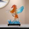 Transparant Pegasus Standbeeld Ornament, Gevleugeld Paard Hars Ambacht Standbeeld, Geschikt voor Huis, Woonkamer, Kantoor, Bureau Decoratie