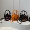 Halloween, Bags, Contrasting Colors, Women's Bags, Single Shoulder Bags, Small Round Bags, Funny Bags, Pumpkin Bags