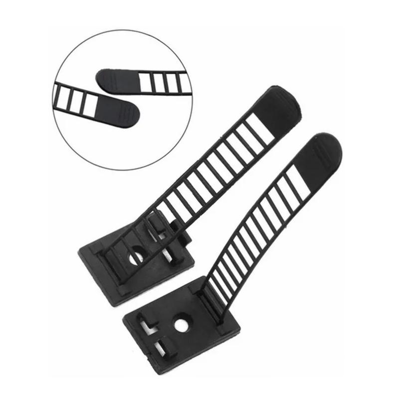 10/20 st buntbandsfäste Justerbara klämmor Självhäftande rem Fixhållare Plast Nätverkskabel Nätsladd Bil Organizer Clamp