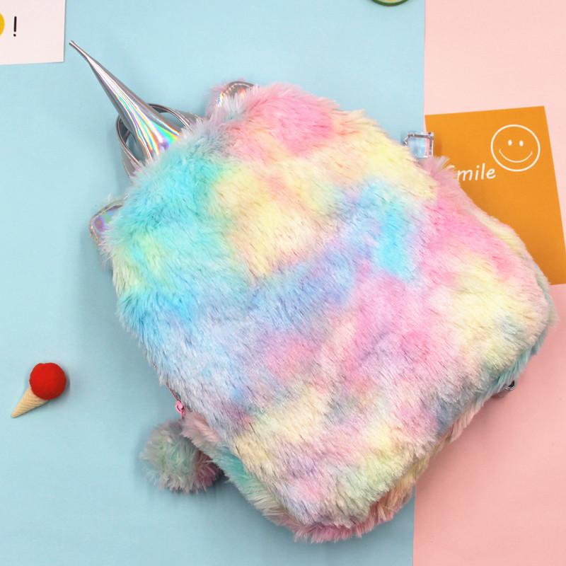 unicorn furry backpack