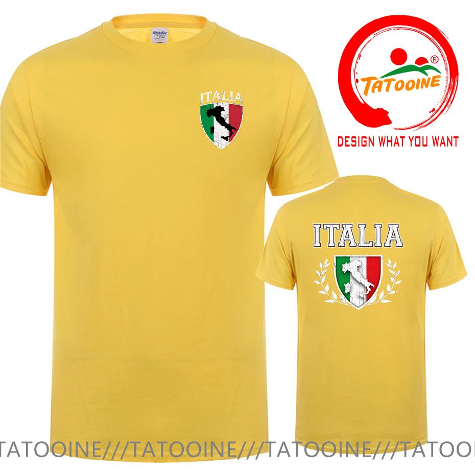 Retro Italia Flag Crest Map T Shirt Vintage Grunge Italian Italy Italiano Tshirt Funny Soccer Footballer Tshirt Harajuku Shirts