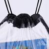 Large Capacity Drawstring Backpack Waterproof Travel Storage Bag PVC Transparent Bag Lightweight Shoulders Bag Jelly Bag Women