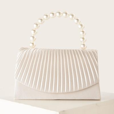 Neue Satin-Abendtasche High-End Bankett-Clutch Tasche Kleid Mode Clutch Kleine Quadratische Tasche Metallkette Schultertaschen Hochzeitsfeier