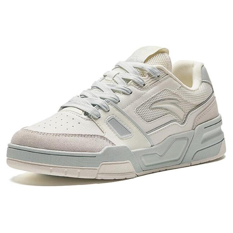 Anta Flame 5 Slip Resistant Low Top Skateboard Shoes Women's Beige Green 122428081-1