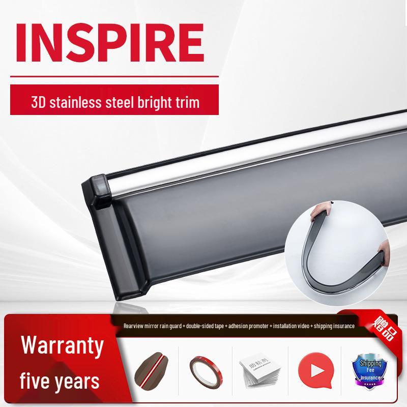 Honda Tenth Gen Accord, Civic, Lingpai, and Fengfan Car Window Rain Visor - Sun and Rain Guard for CR-V, XRV