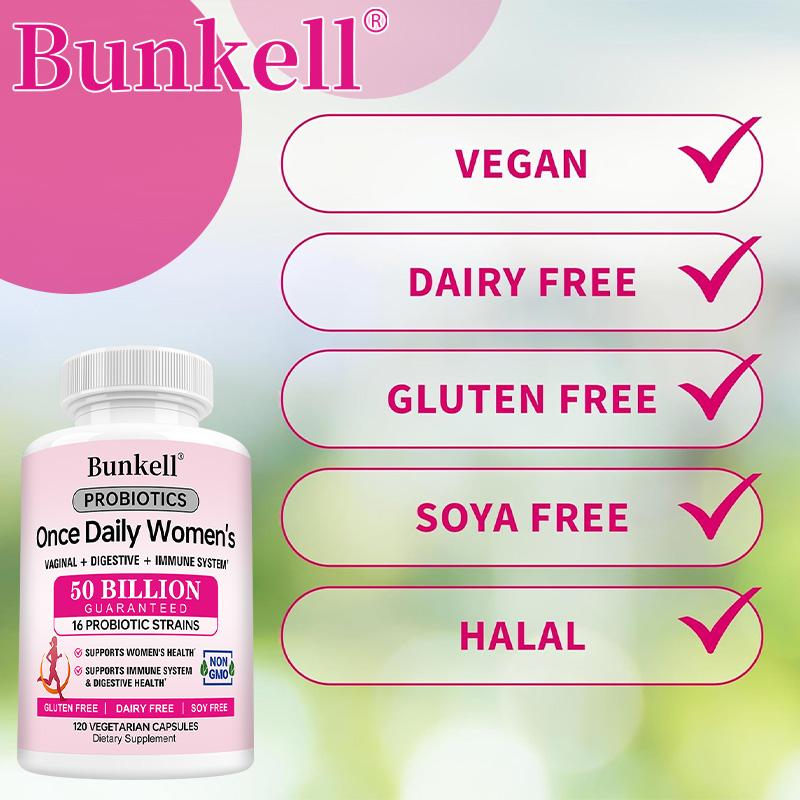 Women'S Daily Probiotic Dietary Supplement, With Organic Prebiotic Fiber Blend