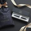 PARKER 2122657ZV3 Parker Ballpoint Pen, Jotter XL, Black BT, Medium, Oily Brand, Wrapping Bag, Gi...
