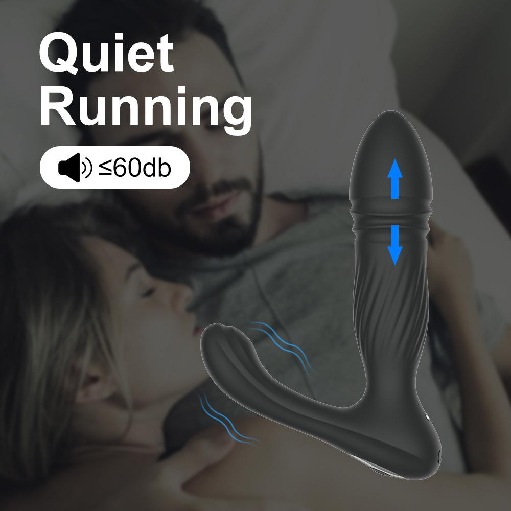 Thrusting Prostate Massager Massage Anal Dildo Oral Licking But Plug Pussy Silicone Intimate Toys For Couples Large Sex Tools For Men
