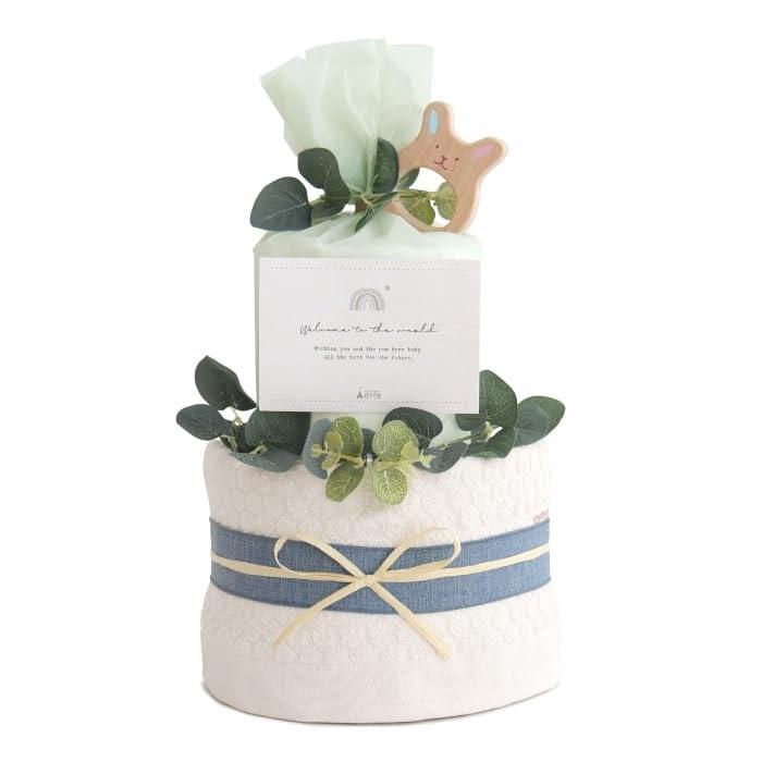 [Moony] Diaper Cake (Natural Moony Green) S