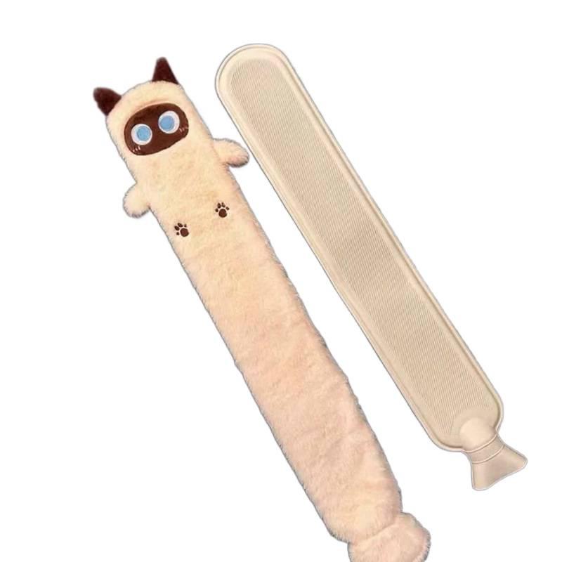 Extended Cartoon Hot Water Bottle - Explosion-Proof and Insulated for Bed and Feet