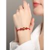 Kids Bracelet Female Snake Year Dragon Boat Festival Red Agate Colorful Braided Rope Red Woven Red Rope Girl Girl Boy Carrying Strap