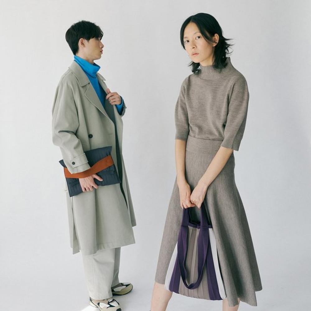 Pleatsmama Two Way Shopper Bag Purple