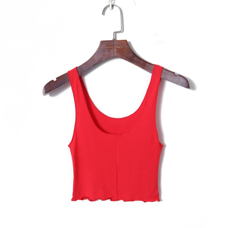 

Женский сексуальный облегающий кроп-топ с низким вырезом, пуловер Red M