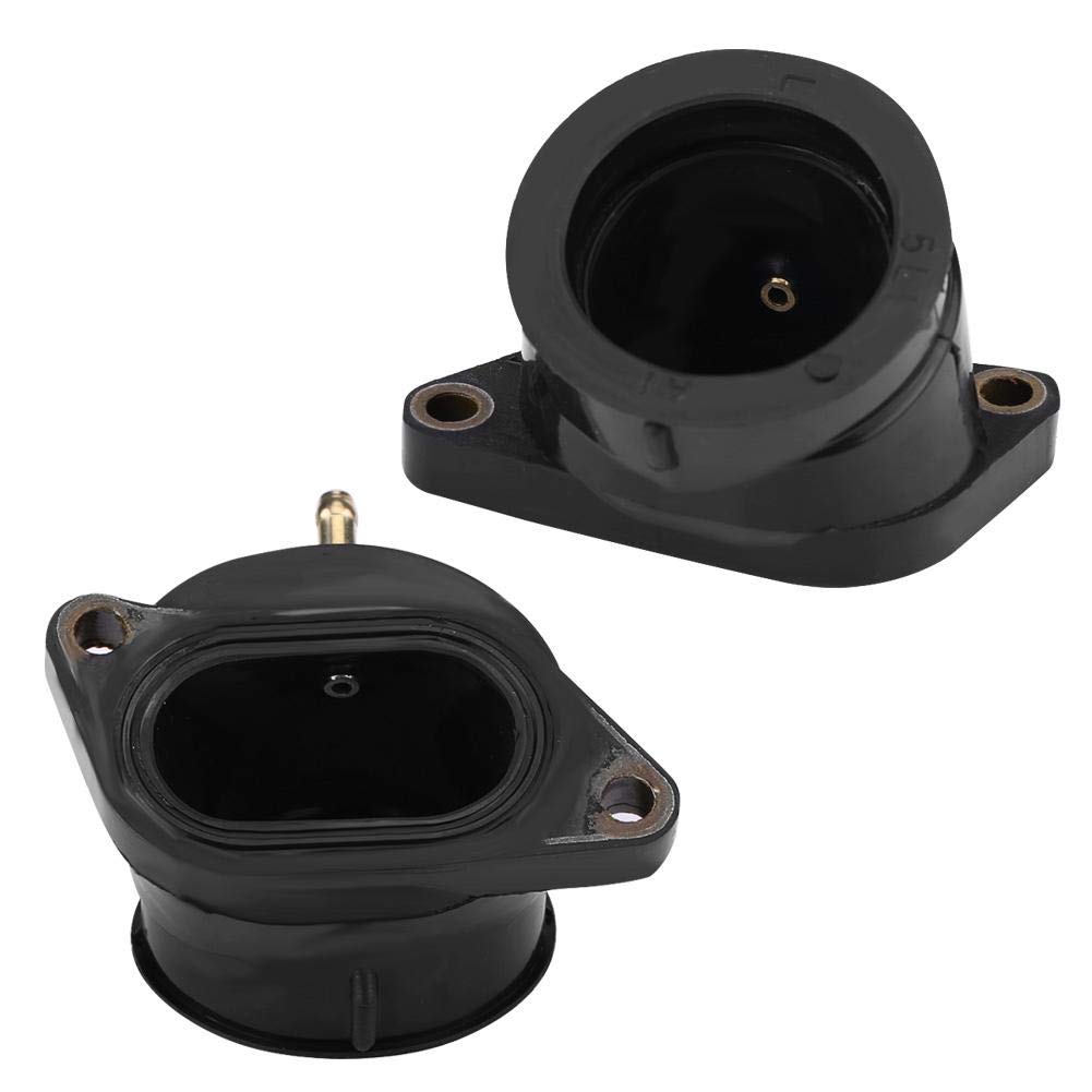 fzs1000 Intake Manifold-Qiilu 4pcs Motorcycle Cab Carburetor Intake Manifold Boot Joint for Yamaha FZS1000 FZ-1 FAZER