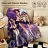 Anime C-CLANNAD-D Warme Weiche Flanelldecke, Vielseitig für Sofa Bett Camping Reisen Nickerchen