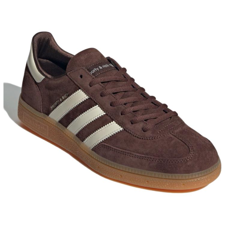 Sporty & Rich x adidas Handball Spezial Auburn Gum Unisex Sneakers Bruin Core-White IH2612