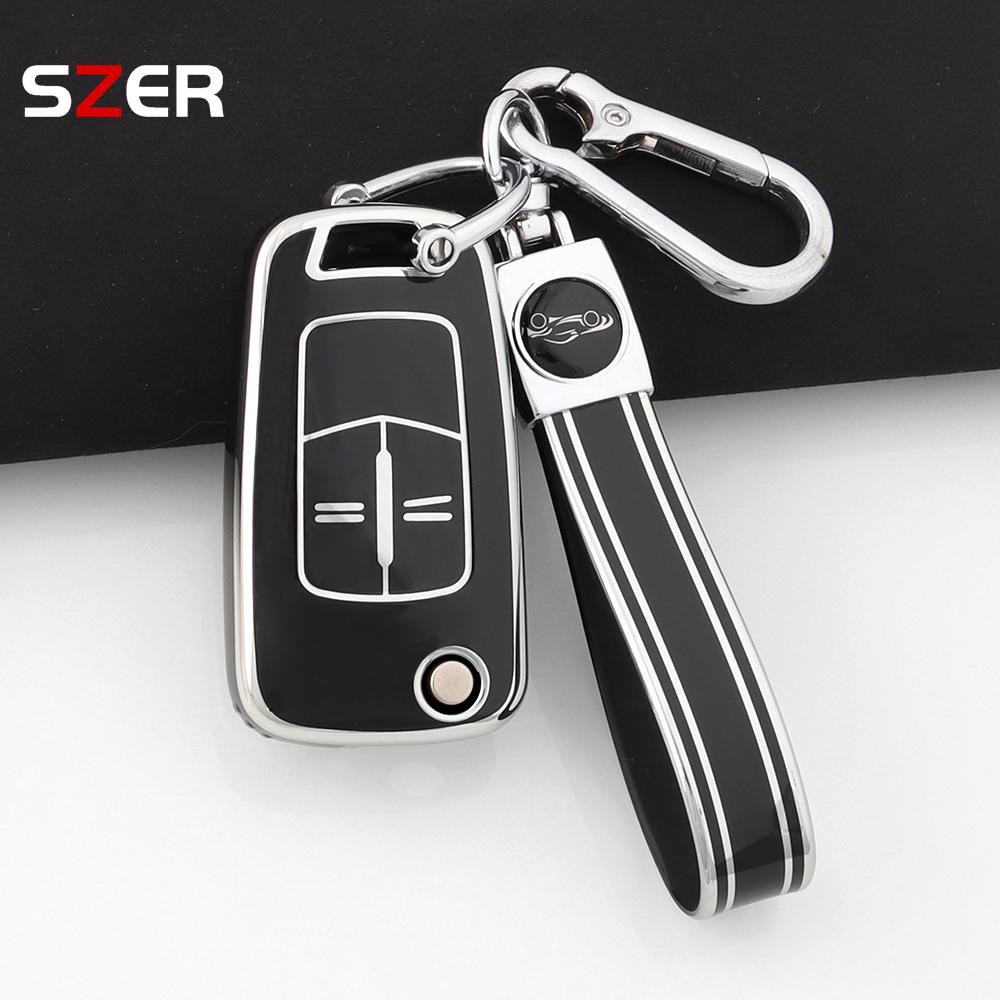 2 Buttons Tpu Car Key Case Cover Shell Fob Keychain For Vauxhall Opel Astra J Corsa D Vectra C Zafira L778 Insignia Accessories