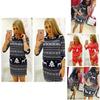 Luxurious Women Long Sleeve Knitted Sweater Sweatshirt Pullover Mini Jumper Dress