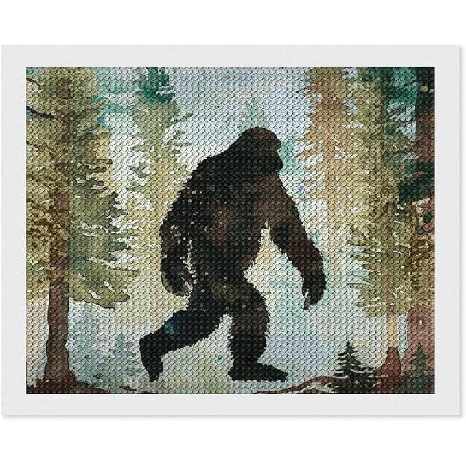 Bigfoot Forest Diamond Art Painting Art Kits Diamond Art Painting Diamond Art Kits 5D Diamond Art Painting Kits DIY Diamond Art for Home Wall Decor