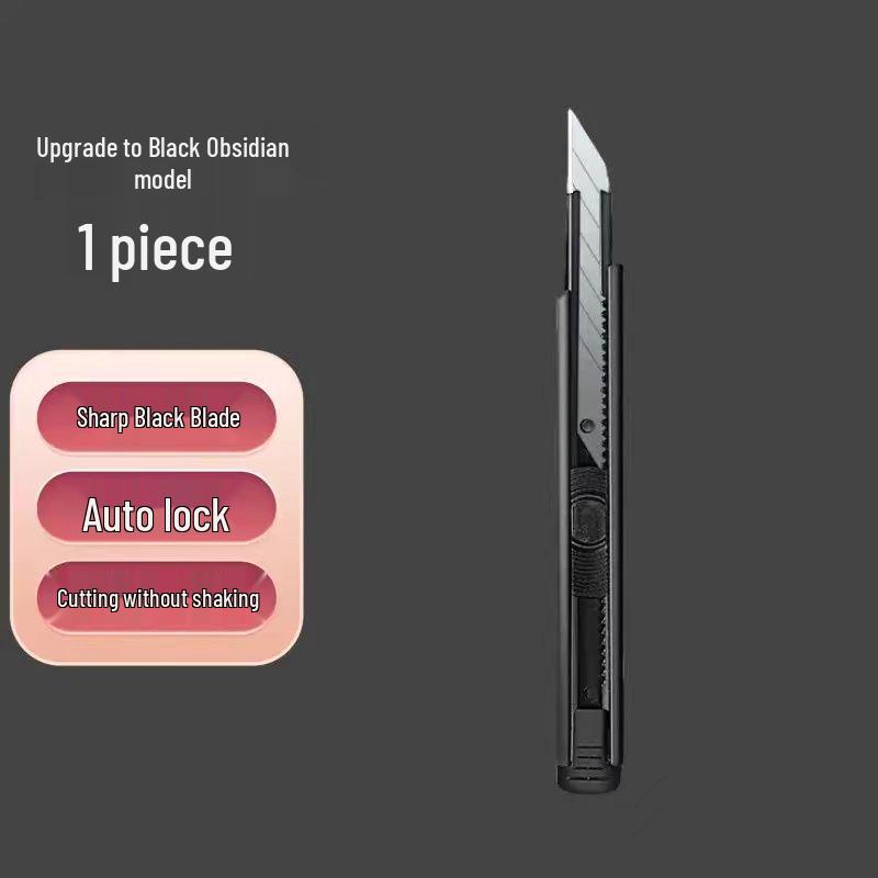 Nóż uniwersalny ze stali wysokowęglowej z czarnym ostrzem do cięcia tapet i prac artystycznych