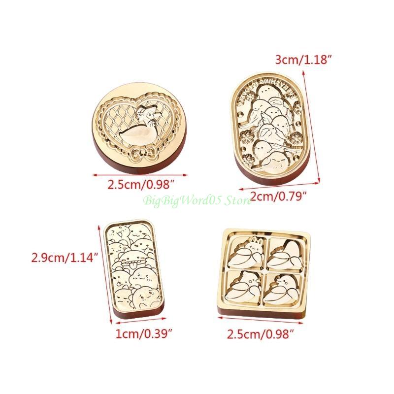 24TE Wax Seal Stamp Head Replacement Emboss Sealing Wax Scrapbooking Stamps Head Brass Sealing Stamp Head Wax Stamp Head Only