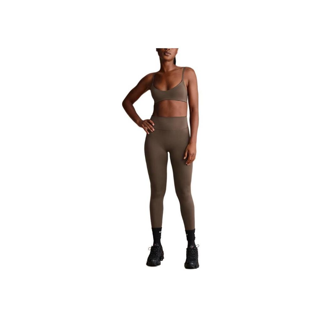 NikeSKIMS Matte Micro Scoop Bra Dark Sepia Women Tops Brown BR-SPT-5120-DSP