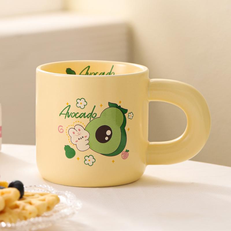 High Value Fruit Ceramic Cup Home Office Water Cup Cute Girl Coffee Cup Milk Mug Gift