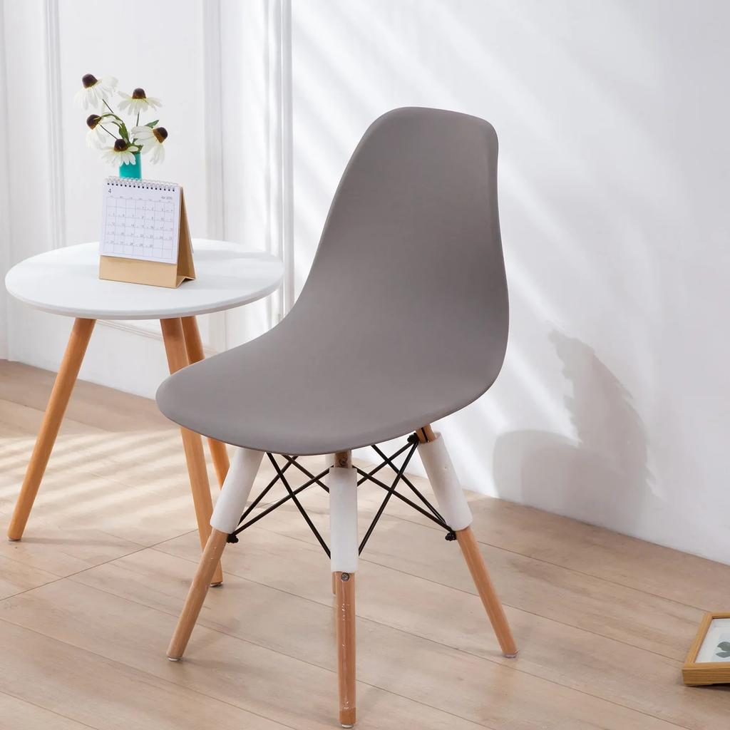 Printed Stretch Shell Chair Cover Spandex Armless Back Chair Covers Washable Slipcover Furniture Protector for Home Office Hotel