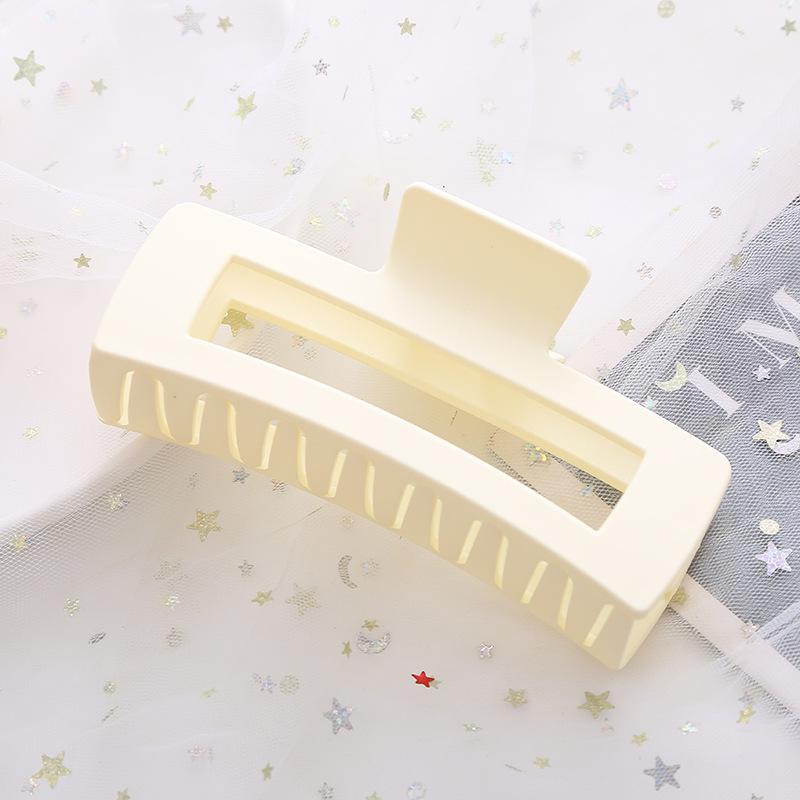 Korean-Style Frosted Large Square Claw Clip for Women - High-End Hair Accessory for Shower & Buns