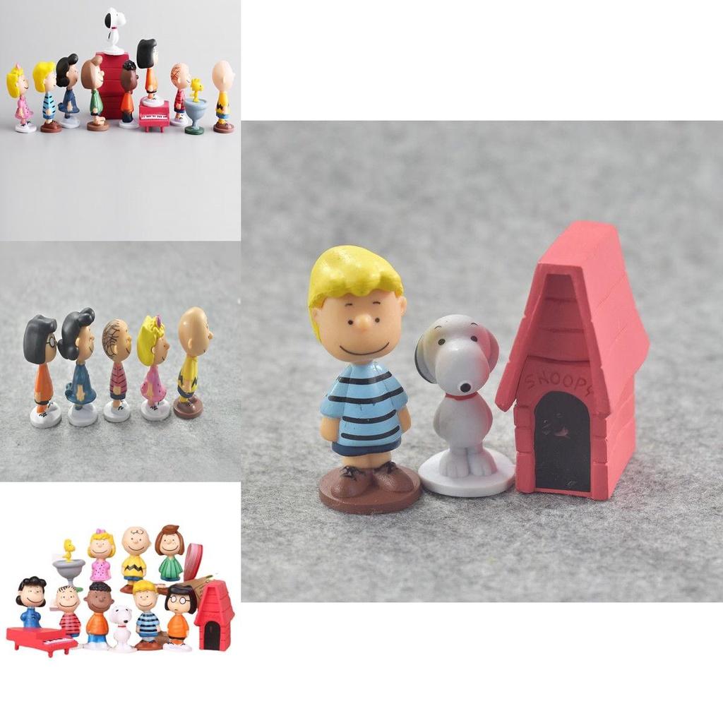 12-delige Snoopy Taarttopper Set Versier Je Feest Met De Peanuts Bende!