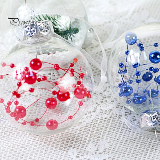 Premium Waterproof PET Christmas Tree Balls Xmas Tree Baubles Ornaments Cake Decoration